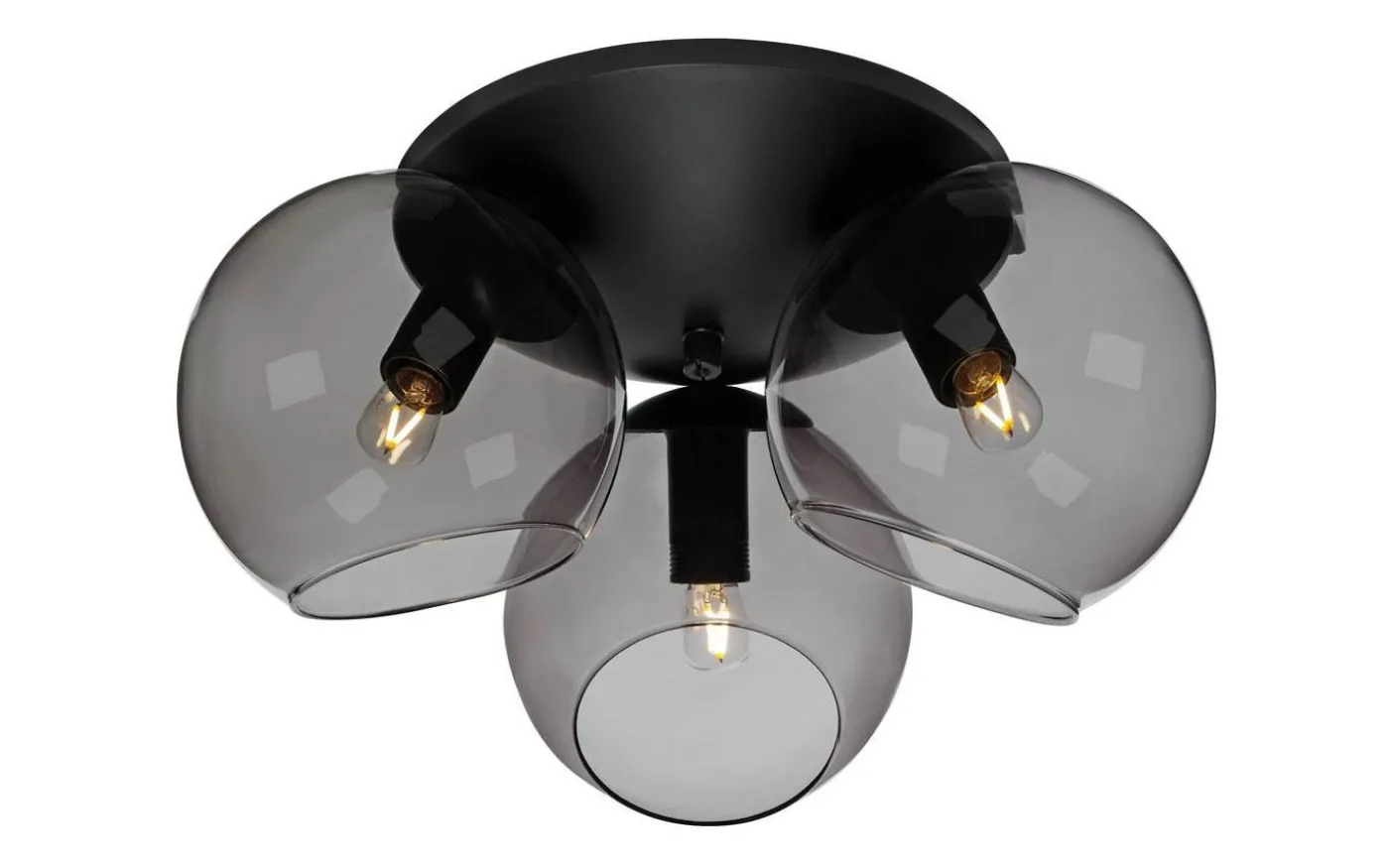Capella Plafond 3L 37cm Svart/Rök