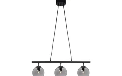 Capella Taklampa 3L Svart/Rök