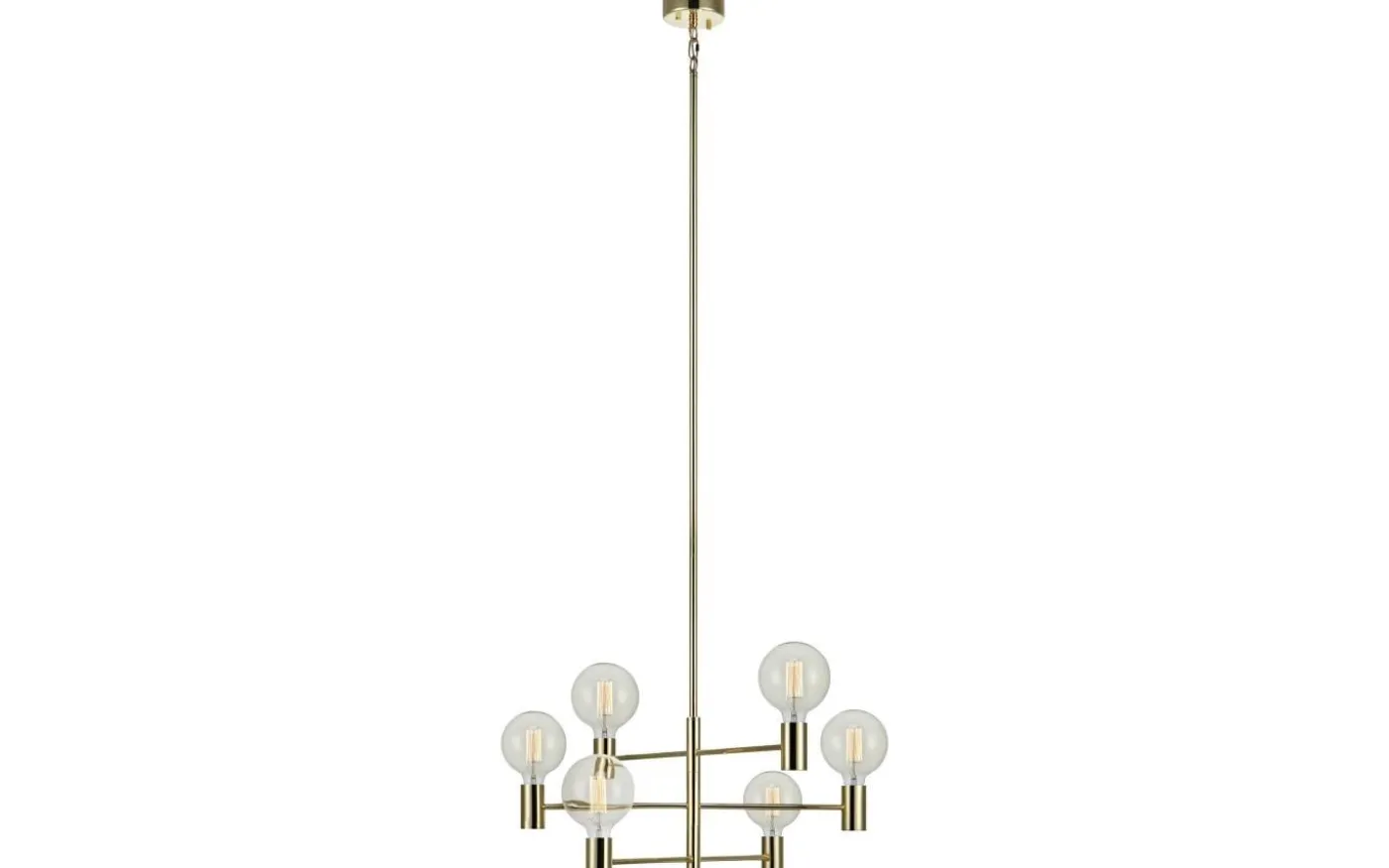 Capital Taklampa 62cm 6xE27 Mässing