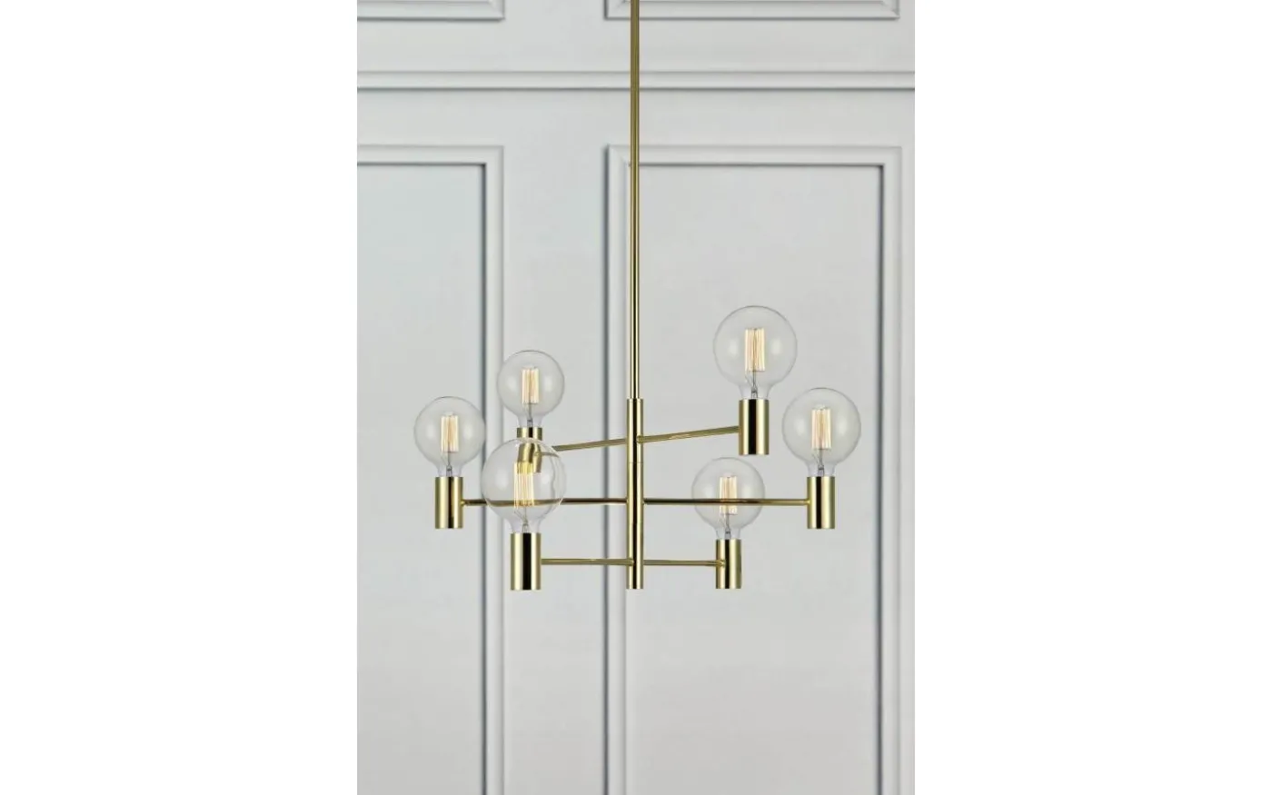 Capital Taklampa 62cm 6xE27 Mässing