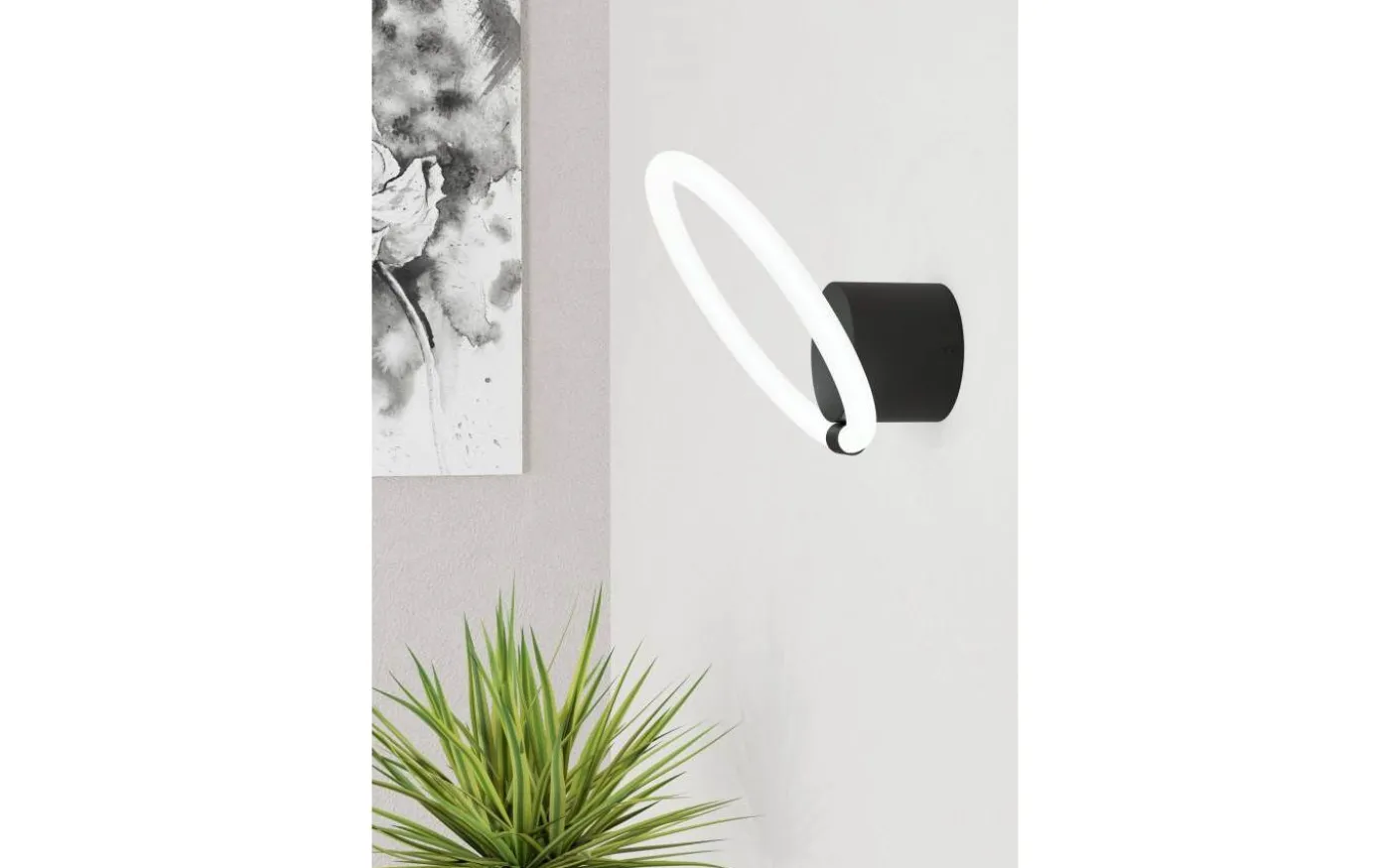 Caranacoa Vägglampa 26cm LED 3000K 11,5W Svart