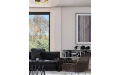 Carat Plafond/Vägglampa 36cm LED 15W 3000K Svart/Guld