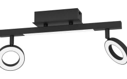 Cardillio 2 Takspotlight 39cm LED 3000K 2x3,2W + 3,3W Svart