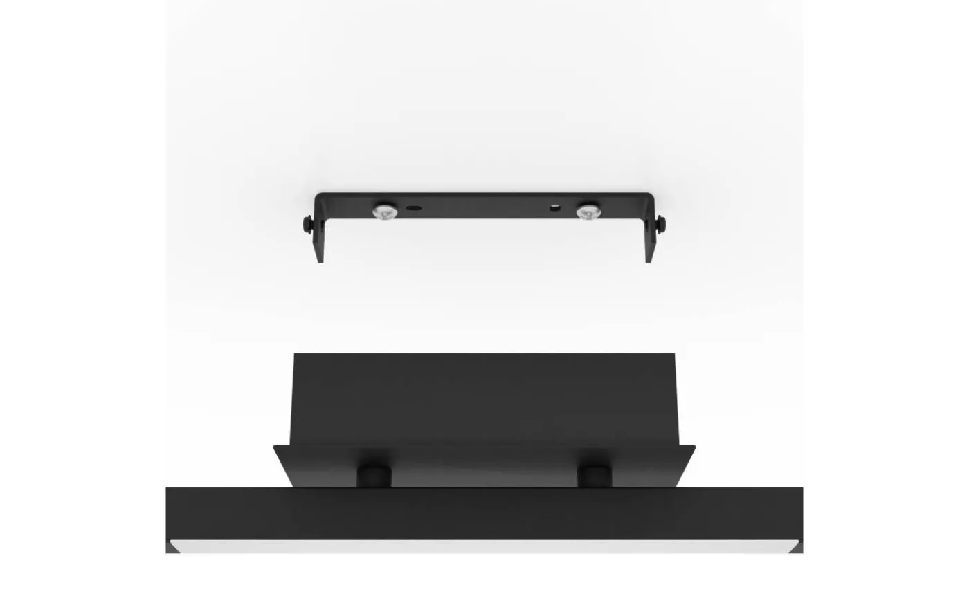 Cardillio 2 Takspotlight 39cm LED 3000K 2x3,2W + 3,3W Svart