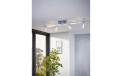 Cardillio Takspotlight 9cm LED 3000K 4x3,2W + 2x3,3W Krom