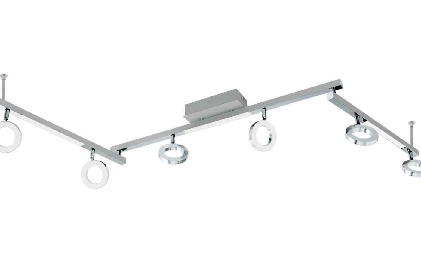 Cardillio Takspotlight 159cm LED 3000K 6x3,2W + 3x3,3W Krom