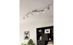 Cardillio Takspotlight 159cm LED 3000K 6x3,2W + 3x3,3W Krom