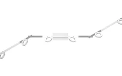 Cardillio Takspotlight 159cm LED 3000K 6x3,2W + 3x3,3W Krom