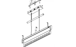 Cardito Hisslampa 70cm LED 2700-5000K 24W Krom/Kristall