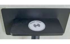 Cargador Vägglampa med Trådlös Laddning och USB LED 3000K Svart