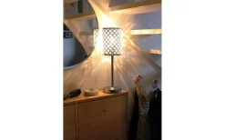 Carlo Bordslampa Kristall K5 52cm Krom