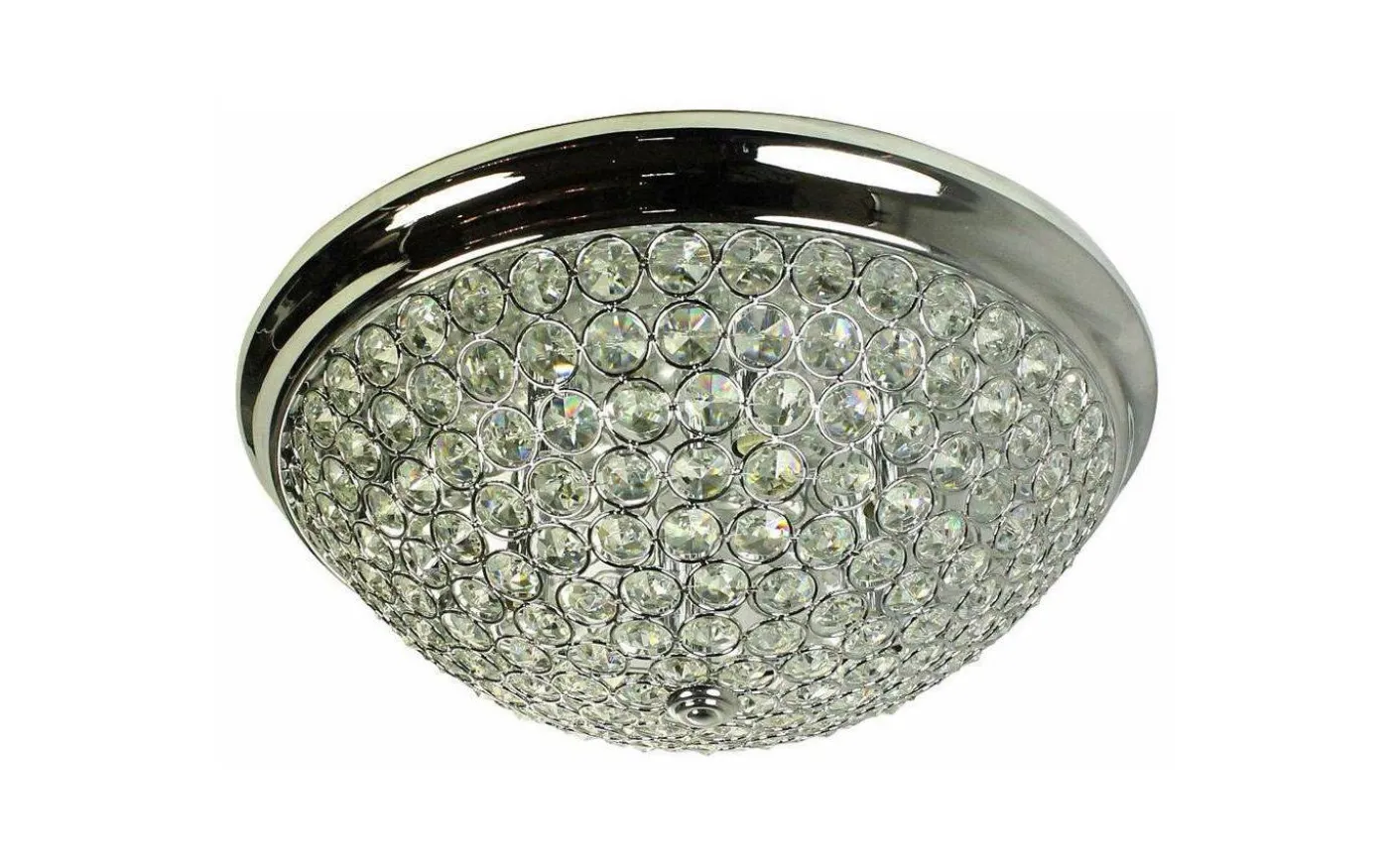 Carlo Plafond 46cm Kristall Krom/Klar