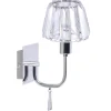 Carlow Vägglampa Kristall K5 Krom