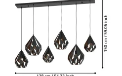 Carlton Taklampa 146cm Svart