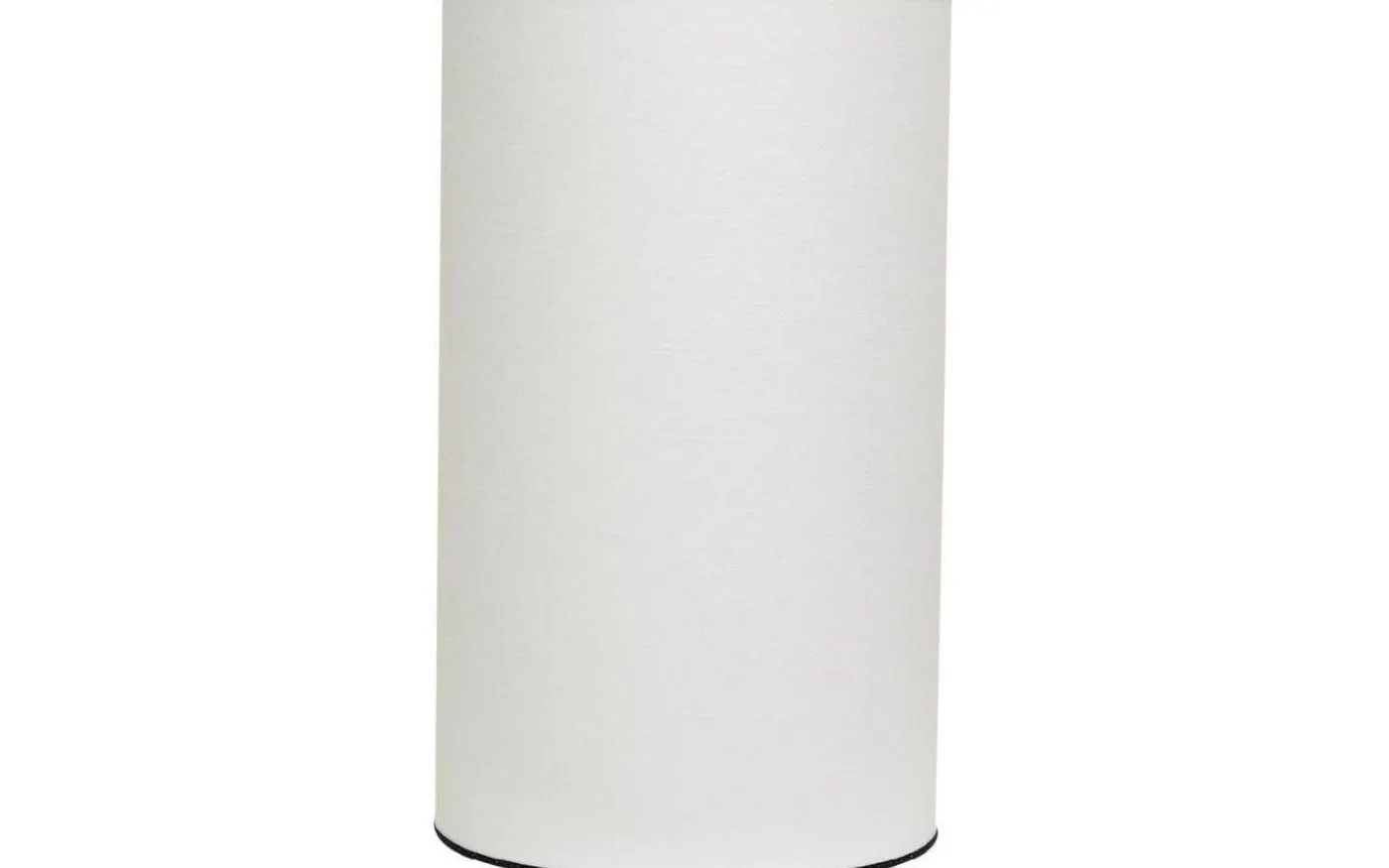 Carolin Cylinder Lampskärm Hög Ø25cm Vit, Svart Band