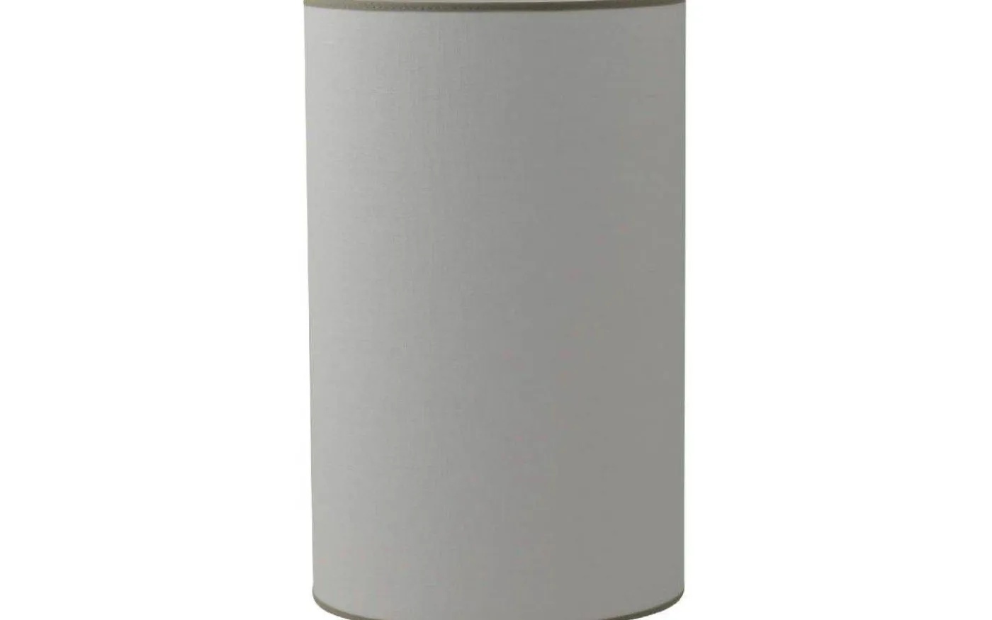 Carolin Cylinder Lampskärm Hög Ø32cm Vit, Sandfärgat Band
