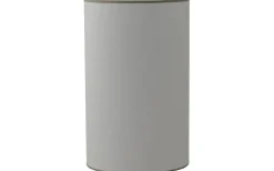 Carolin Cylinder Lampskärm Hög Ø25cm Vit, Sandfärgat Band