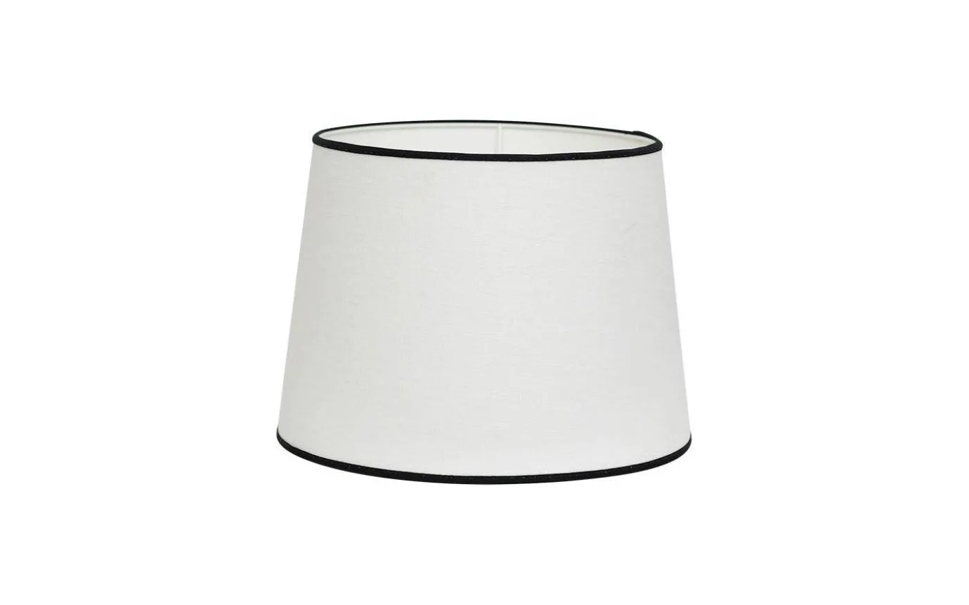 Carolin Lampskärm Ø20cm Vit med svarta band