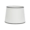 Carolin Lampskärm Ø24cm Vit med svarta band