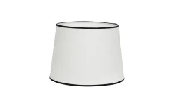 Carolin Lampskärm Ø30cm Vit med svarta band