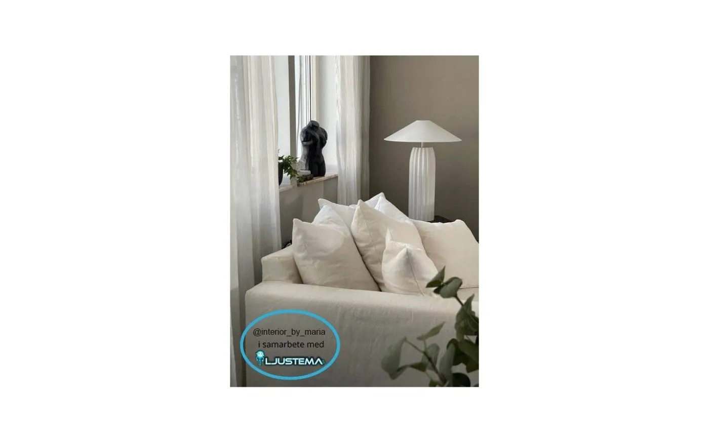 Carolin Låg Lampskärm Ø50cm Vit