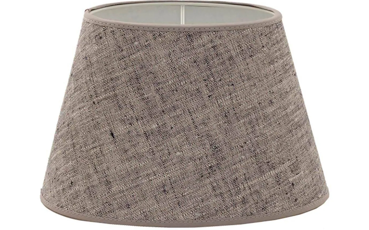 Carolin Oval Lampskärm 20cm Svartmelerad