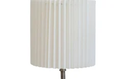 Carolin Plisserad Cylinder Lampskärm Ø25cm Vit
