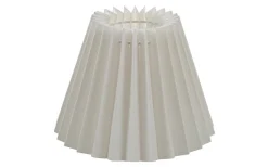 Carolin Plisserad Lampskärm Ø19cm Vit