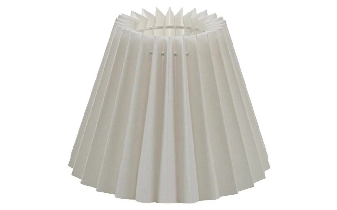 Carolin Plisserad Lampskärm Ø19cm Vit