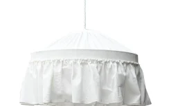 Carolin Takskärm Volang Ø50cm Vit Linne