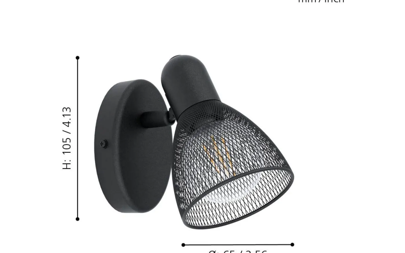 Carovigno Vägglampa Svart