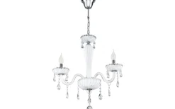 Carpento Kristallkrona 2-Arm 54cm Vit