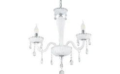 Carpento Kristallkrona 2-Arm 54cm Vit