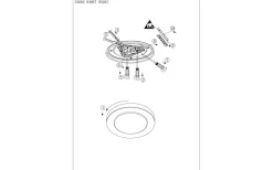Carpi Plafond 30cm LED 3000K 11W Krom IP44