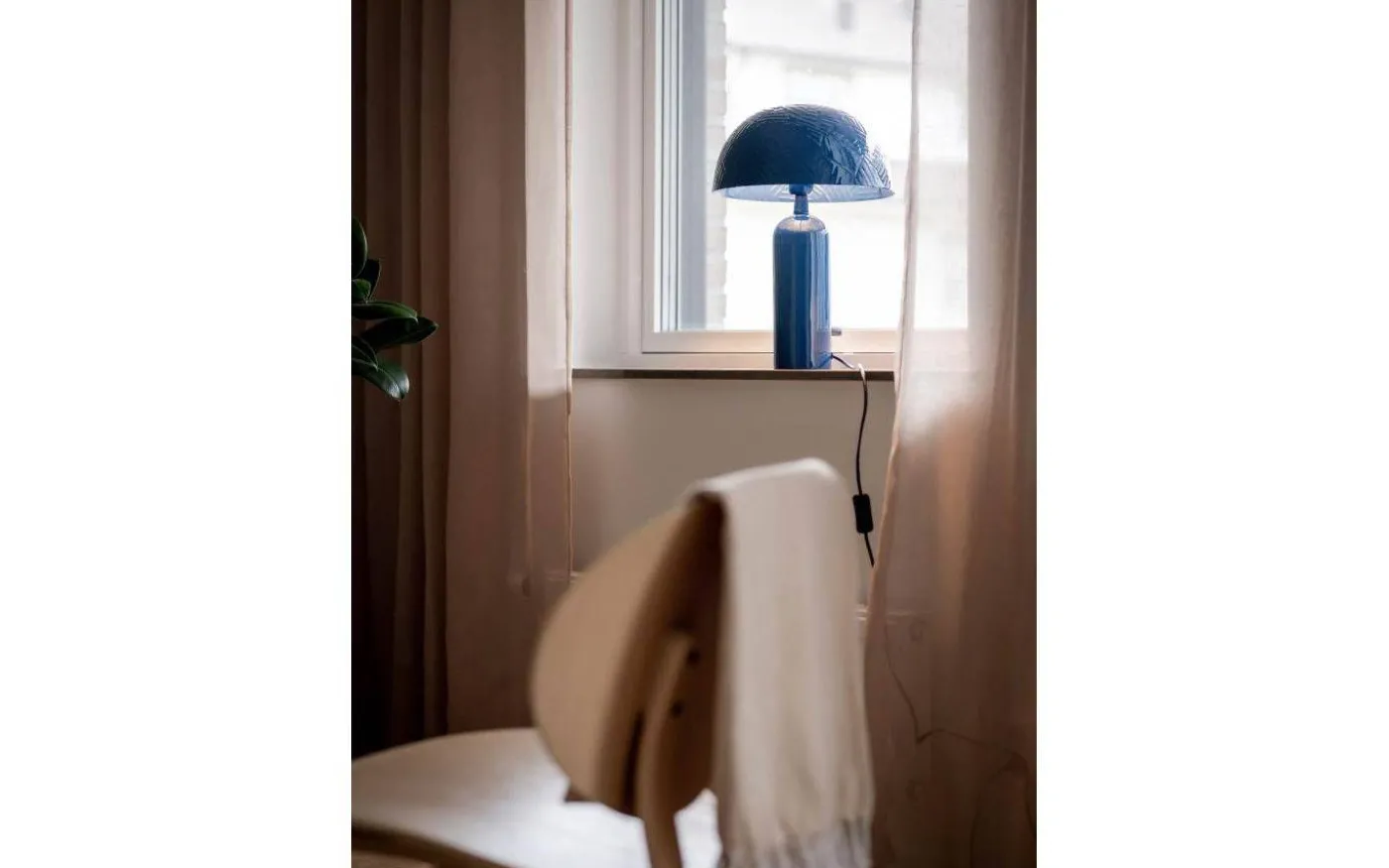 Carter Lampfot 35cm Blå