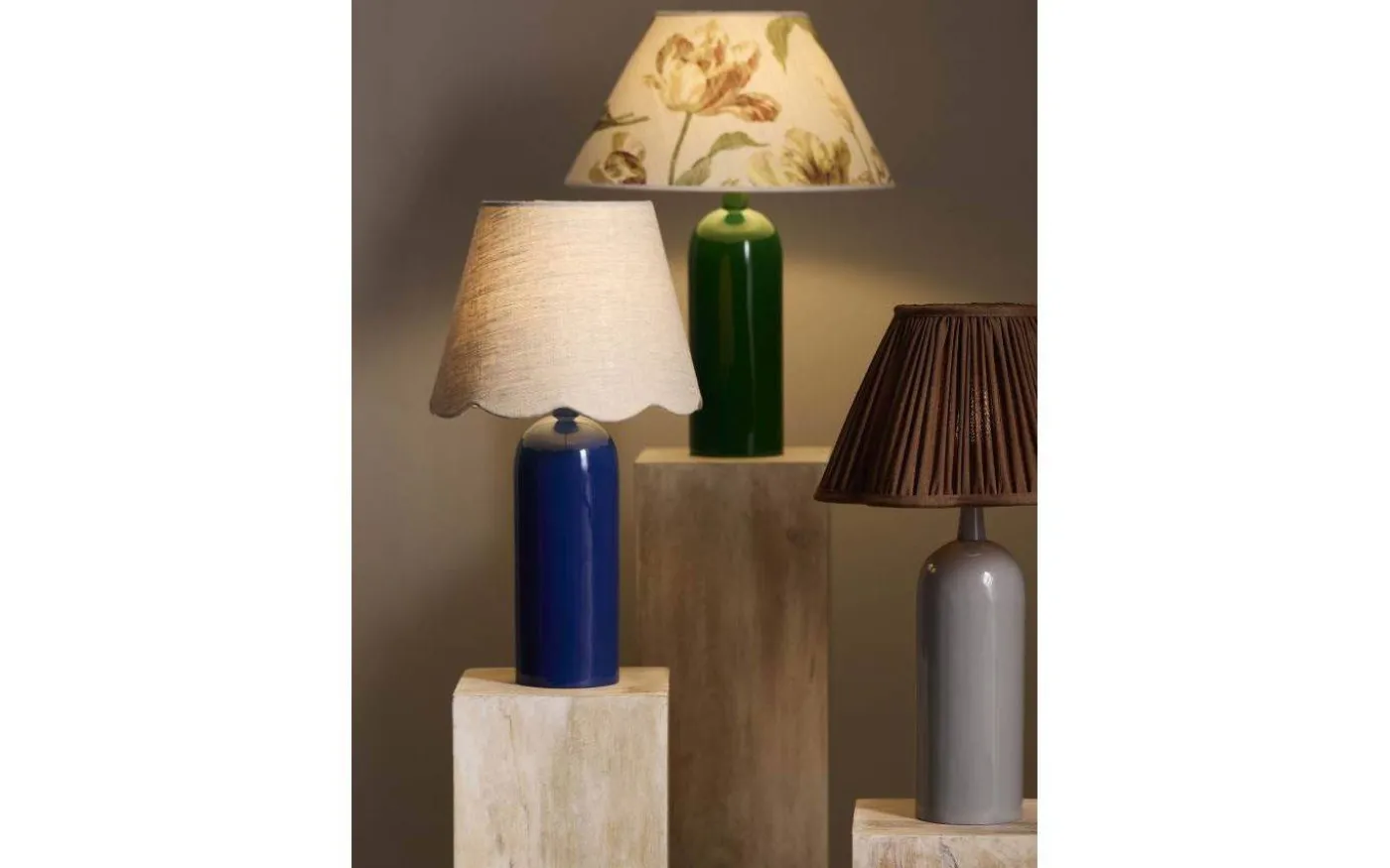 Carter Lampfot 35cm Blå