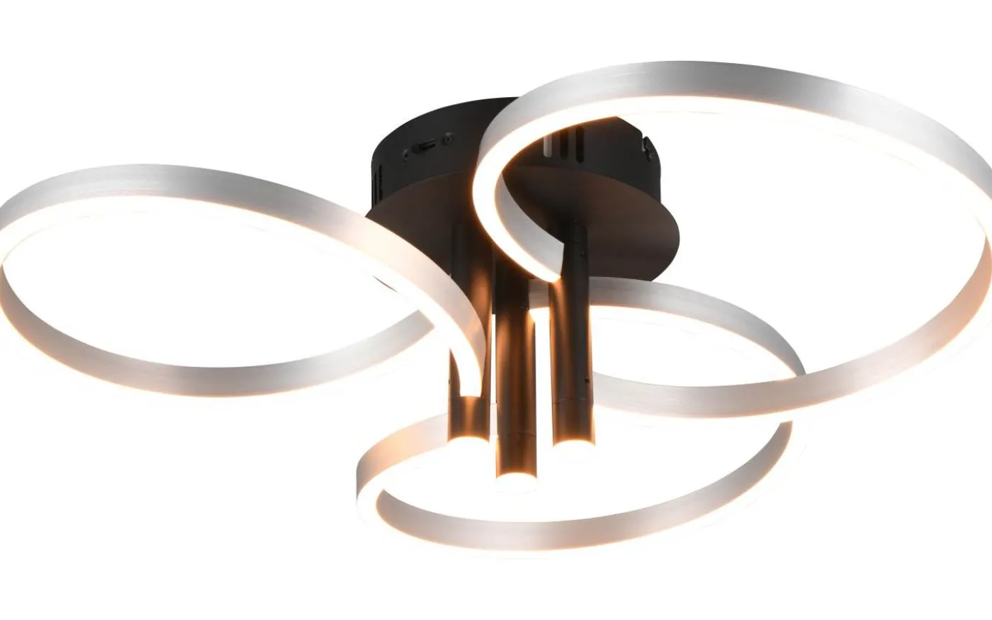 Caruso Plafond LED mattsvart/aluminium