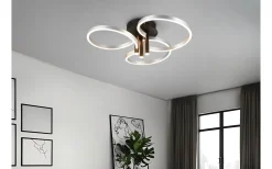 Caruso Plafond LED mattsvart/aluminium