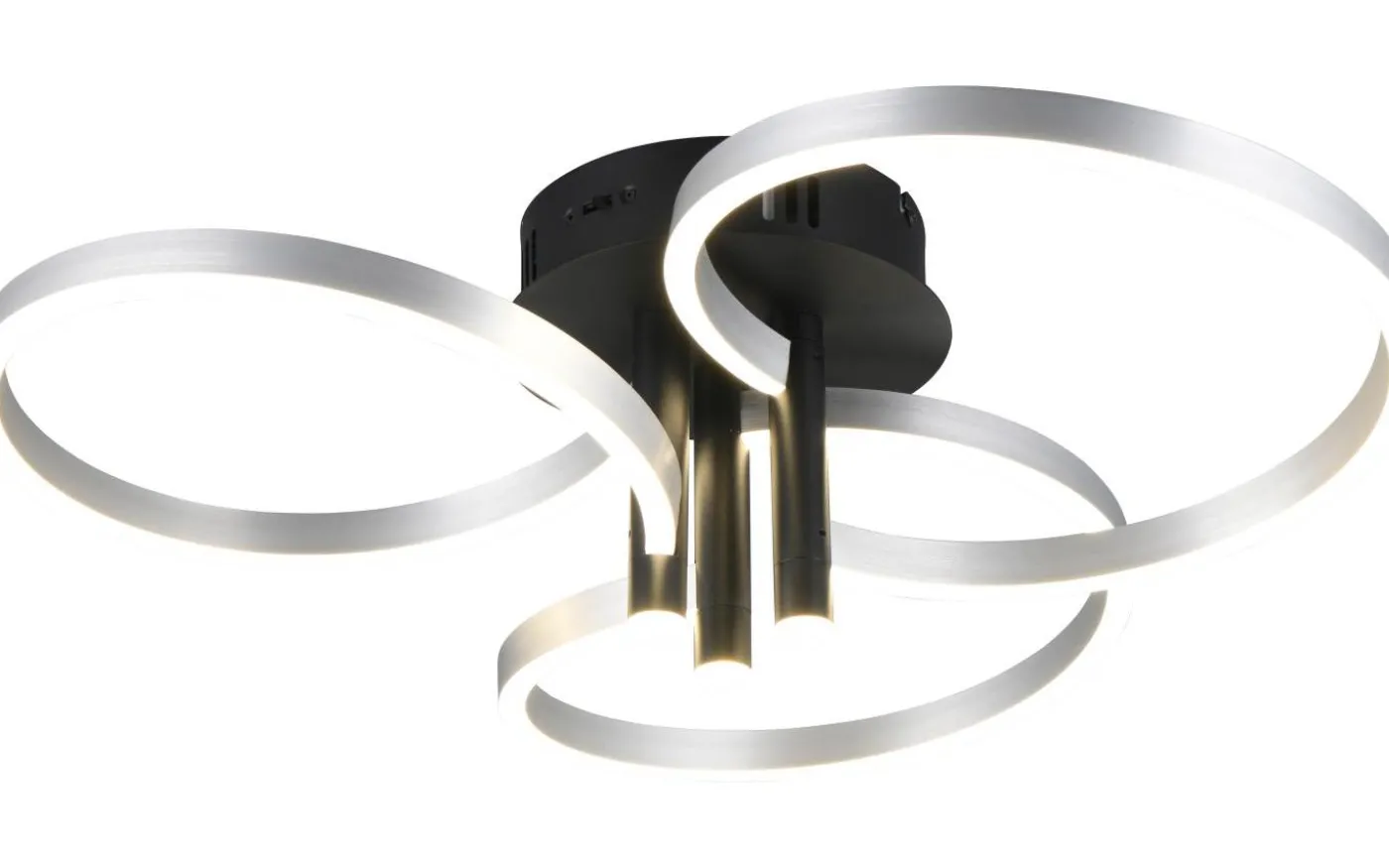 Caruso Plafond LED mattsvart/aluminium