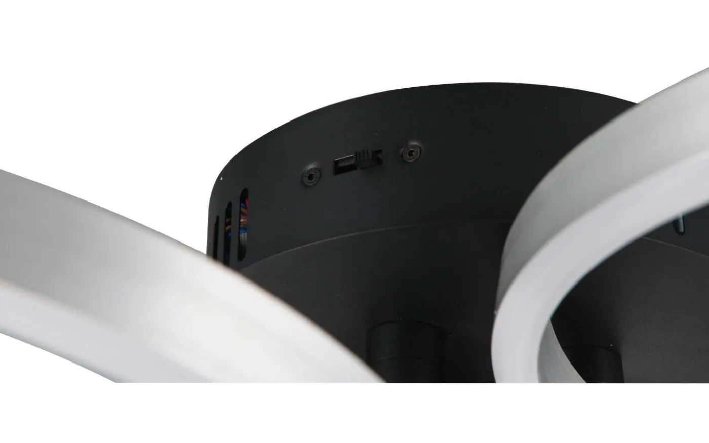 Caruso Plafond LED mattsvart/aluminium