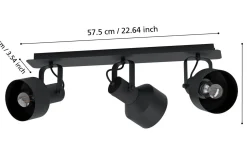 Casibare Plafond 57,5cm Svart