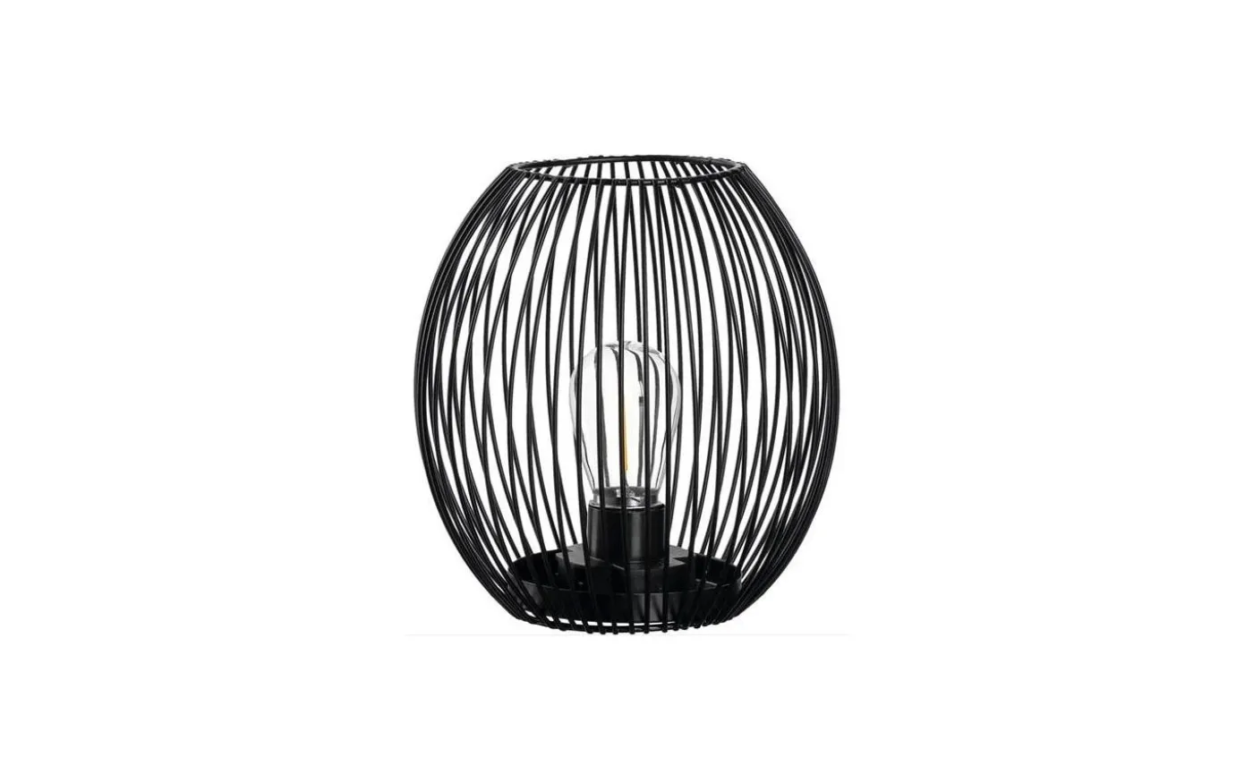 Casolare Lanterna 18 cm Svart med LED