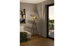 Castanuelo Golvlampa 152cm Svart/Guld