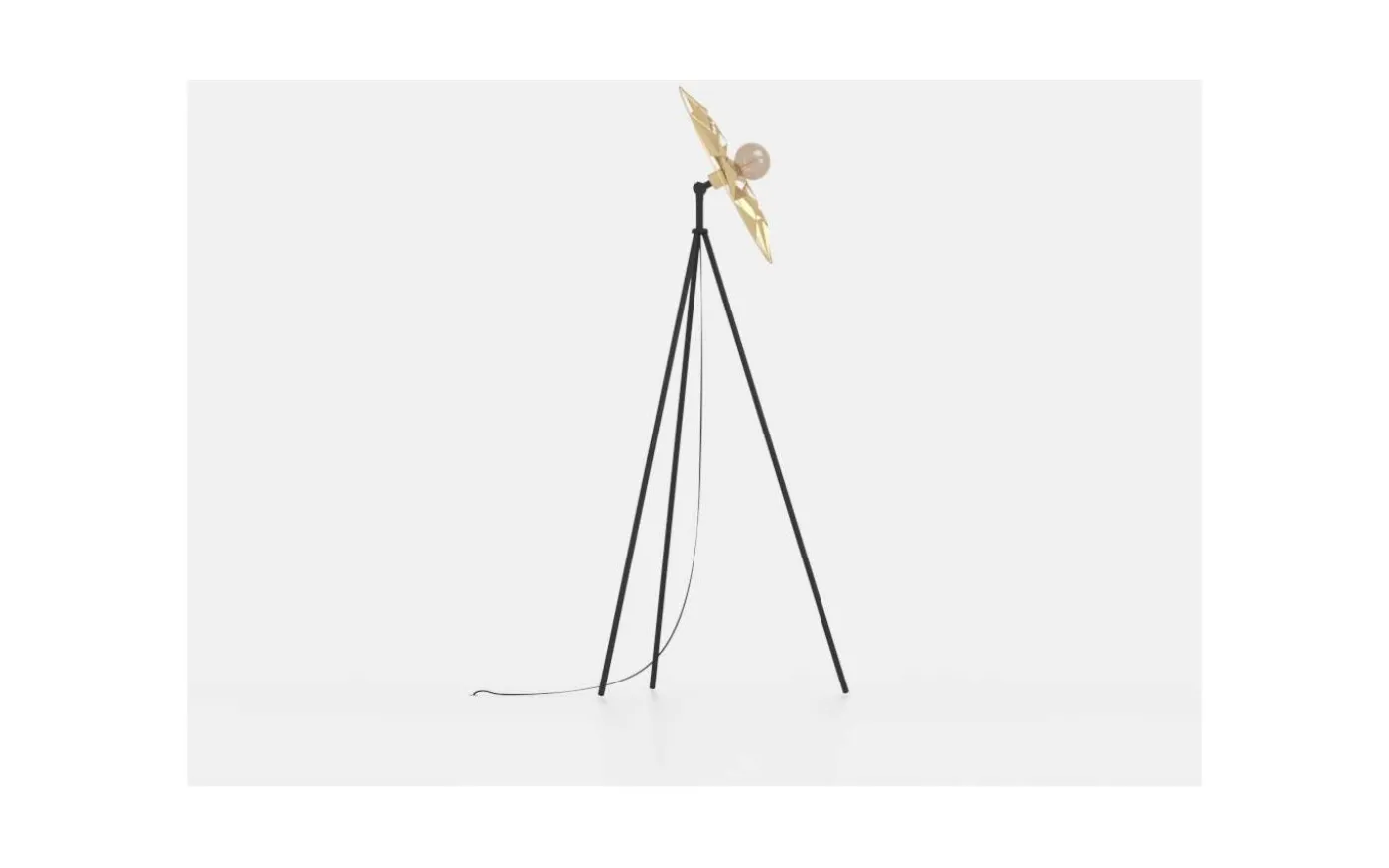 Castanuelo Golvlampa 152cm Svart/Guld