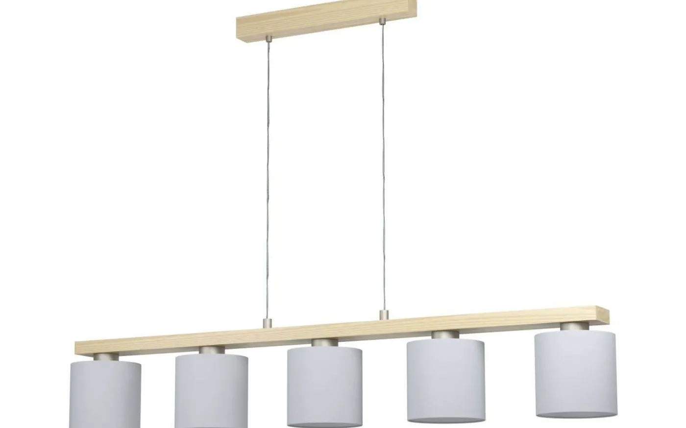 Castralvo Taklampa 121cm 5L Trä/Vit