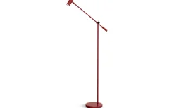 Cato Golvlampa 134cm LED GU4 Dimbar Vinröd/Mattsvart