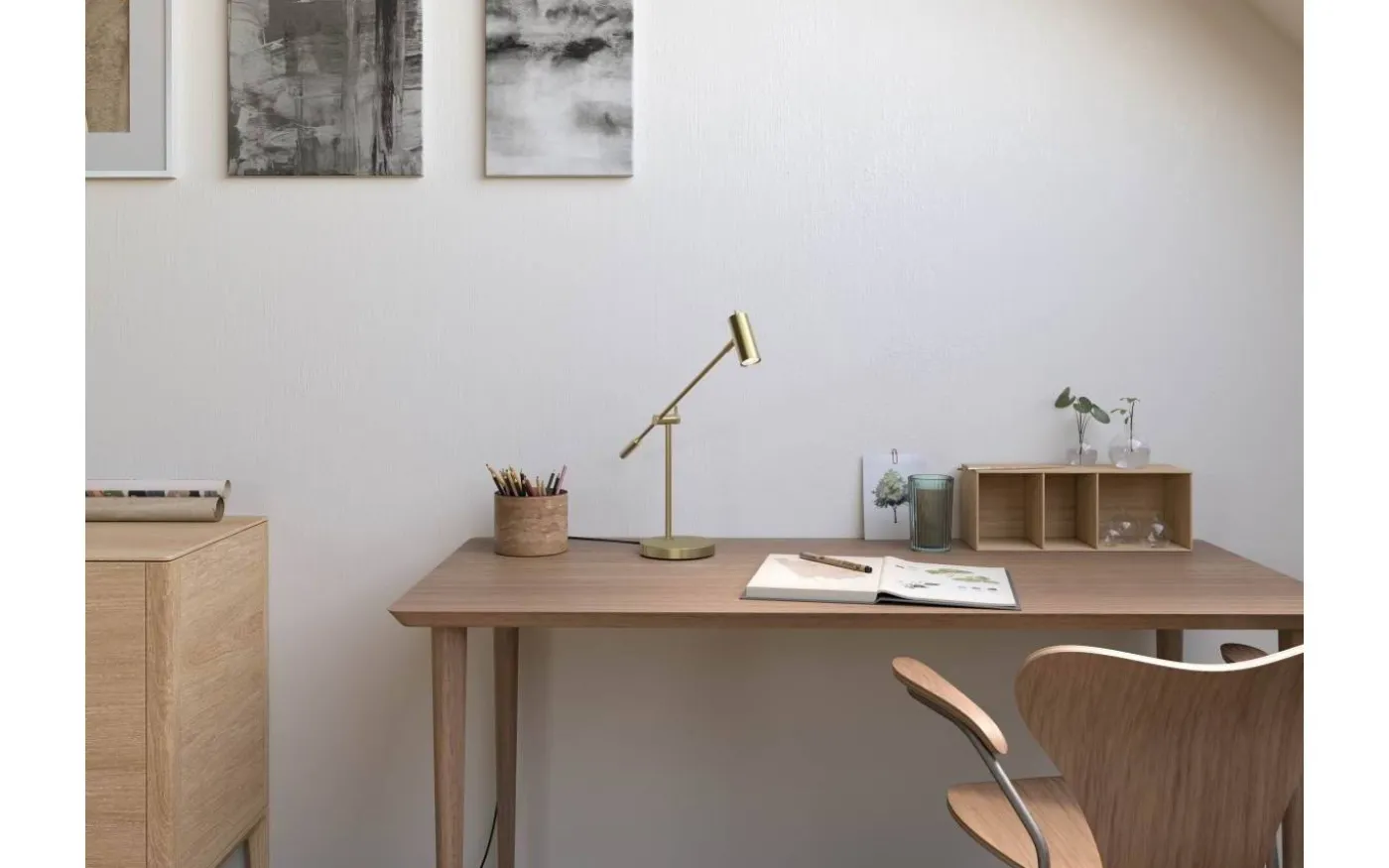 Cato Skrivbordslampa 48cm Mässing