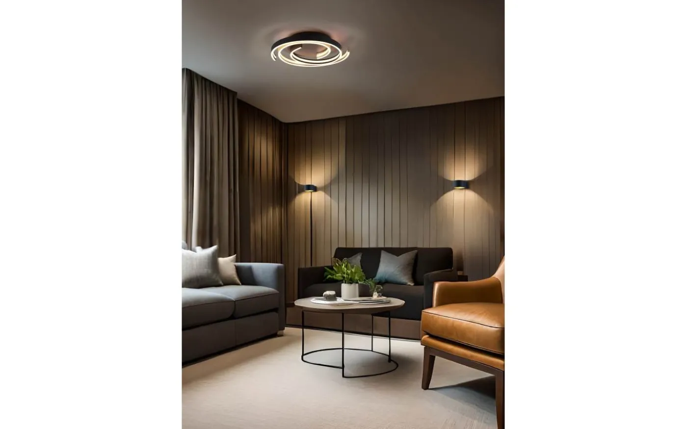 Caya Plafond LED matt mässing