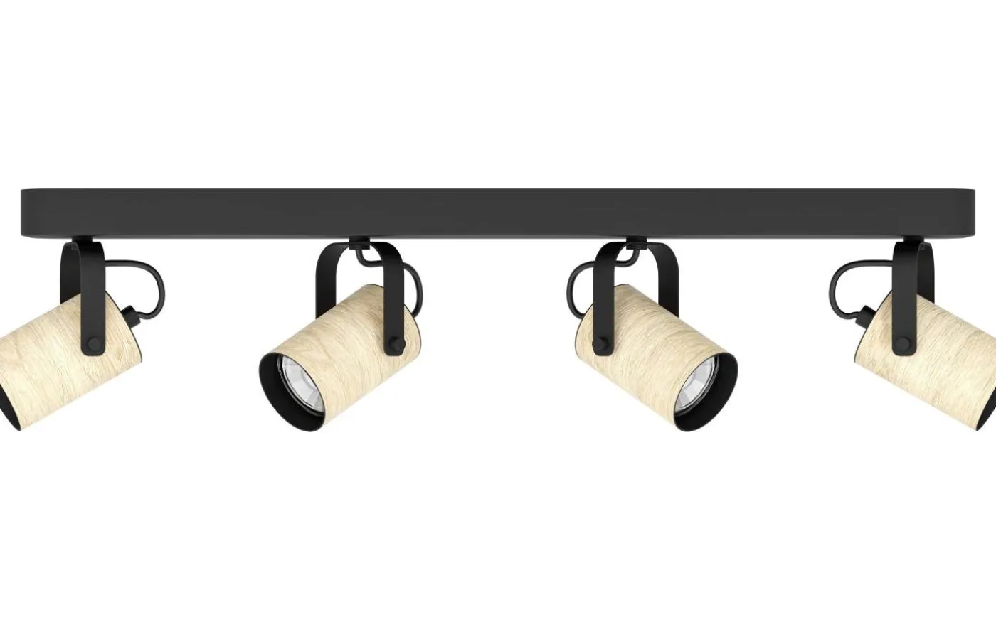 Cayuca Takspotlight 58cm GU10 LED 3000K 4x3W Svart