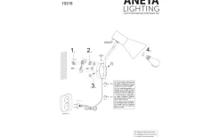 Ceres Vägglampa Svart